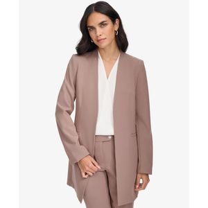 Women's Roll Sleeve Open Front Blazer
